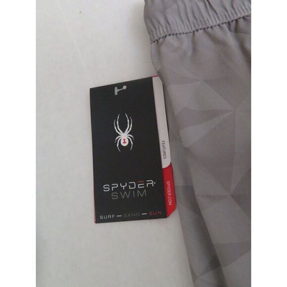 Spyder Swim S923057 ALY Men's Sz 2XL Gray Tristar 7" Swim Trunk Shorts - Picture 6 of 6